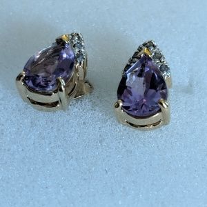 3.0 CTW Amethyst earrings